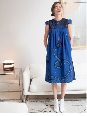 Sara Ruffin Costello Serpent Dress Small